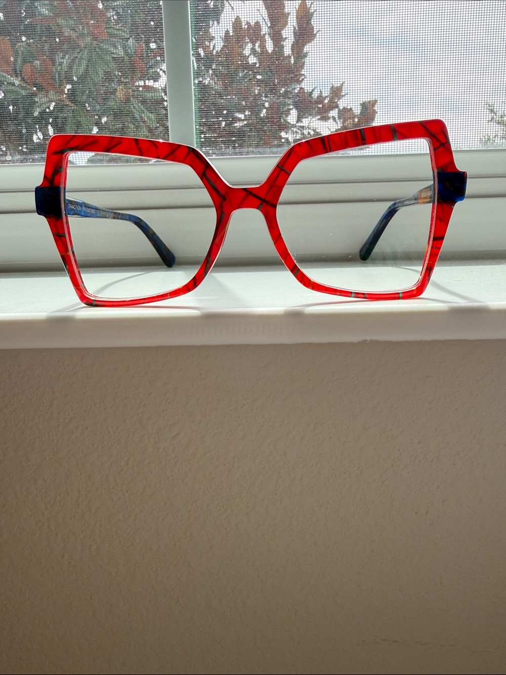 Traction Productions Naoshima Designer Eyeglass Frames Made in France w/ Case